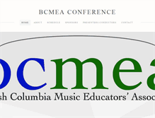 Tablet Screenshot of bcmeaconference.com
